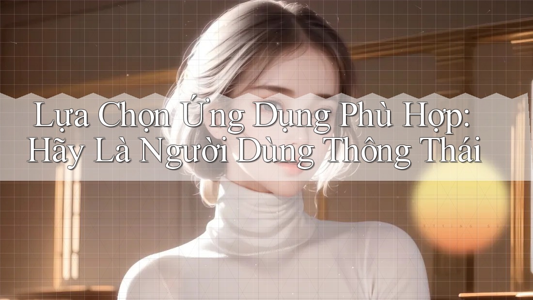 Lựa Chọn Ứng Dụng Phù Hợp: Hãy Là Người Dùng Thông Thái