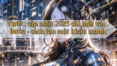 Vn69 cập nhật 2025 chỉ mất vài bước   cách tạo mật khẩu mạnh